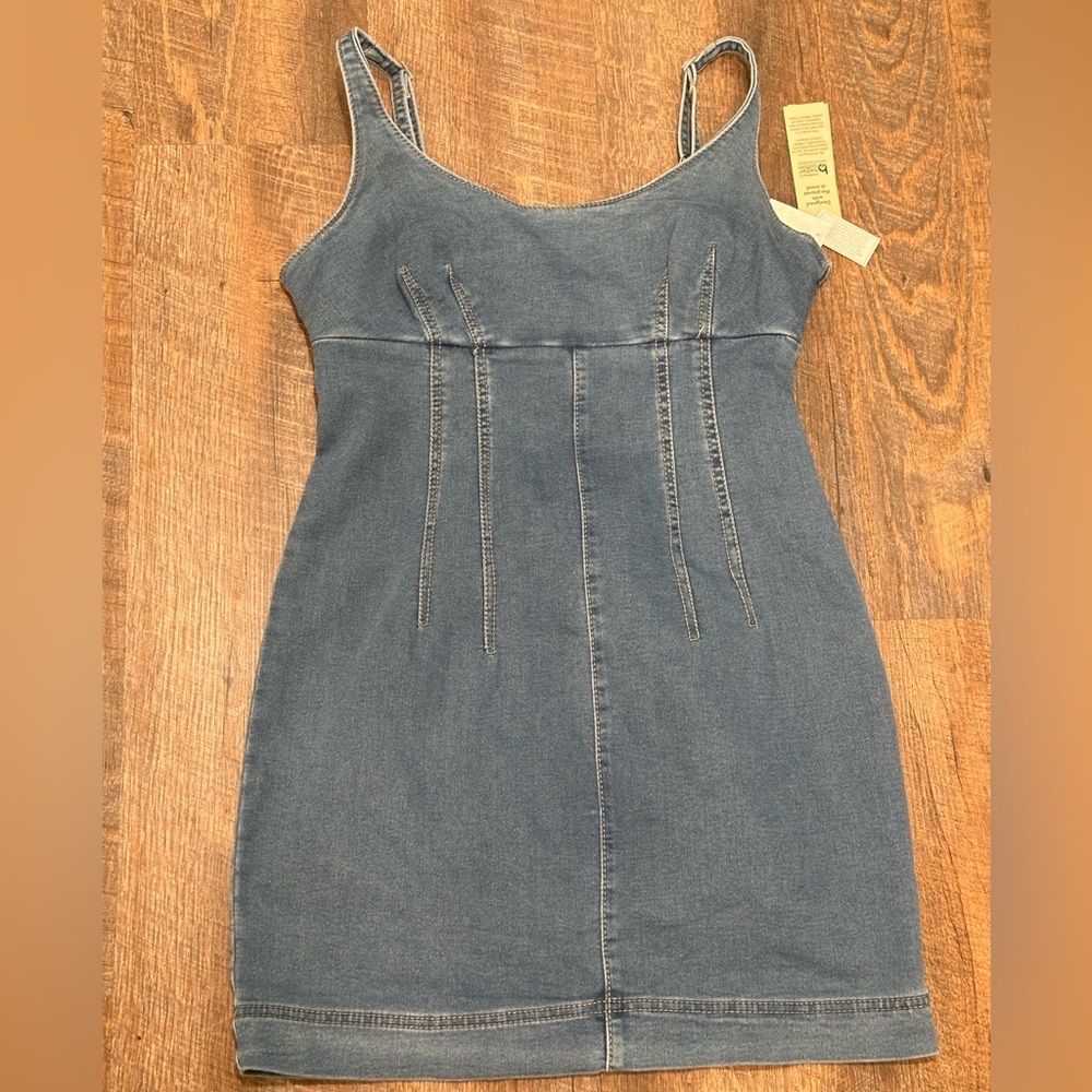 No boundaries denim dress